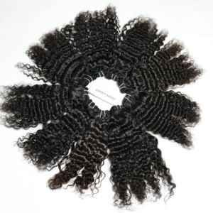 100% extensions de cheveux indiens Remy bruts non transformés à cuticules alignées meilleure qualité couleur naturelle lâche vague profonde Styles cheveux humains - Product Image 3