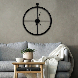 Metal Double Frame 24 Inch Wall <b>Clock</b> for Office, Living Room and Bedroom Wall Decor Item Manufacturer Indian Factory - Product Image 4