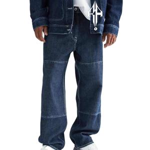 ชุดวอร์มผ้าเดนิมสำหรับฤดูหนาวพิมพ์ลายคอตั้งสำหรับผู้ชายผ้าคอตตอน100% แห้งเร็วระบายอากาศได้ดีกำหนดสีได้ตามต้องการ - Product Image 3