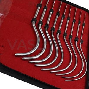 Guyon Uretral Bougies Hegar Dilatador Set 15 piezas Urología Uterina Sonidos Hank Set 3mm-18mm Dilatador de doble extremo Instrumentos Set - Product Image 5