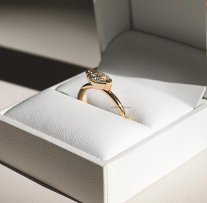 Bezel <b>Set</b> 0.72 Carat Marquise Cut Moissanite Dimaond Engagement <b>Ring</b> Elongated Solitaire Wedding <b>Ring</b> in Gold Plated <b>Silver</b> - Product Image 2