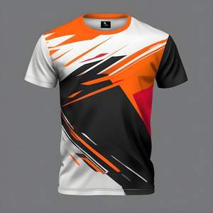 Couleurs claires Chemise de sublimation pour homme Manches courtes Col rond Coupe confortable quantité minimale de commande bas - Product Image 6