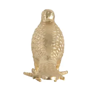 Sculpture sphérique d'animal en acier inoxydable plaqué or décorative d'extérieur, technique de moulage pour la décoration de la place publique et de la table - Product Image 4