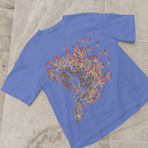 T-shirt Homme 2026 de Haute Qualité, 100% Coton Fibre de Bambou, Motif Grand Bois et Oiseau de Feu, Style Uni, Prix de Gros - Product Image 1