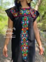Nouveau Bohème Vintage Collection Sexy Casual Manches Courtes Blanc Brodé Plage Mexicaine Robes Date Broderie OEM ODM