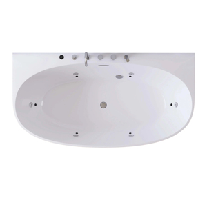 Acrylic Freestanding Whirlpool Drainer FW-M-2003 Contemporary Eco-Friendly Massage Deep Soaking OEM/ODM Hospitality - Product Image 6