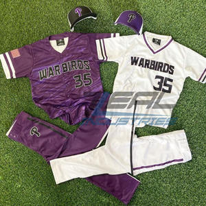 ชุดเครื่องแบบซอฟต์บอลเบสบอลสำหรับทุกเพศชุดระบายอากาศปักลายพิมพ์ซับลิเมชันออกแบบได้ตามต้องการ - Product Image 1