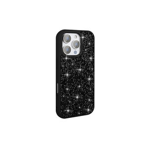 Étui de protection en silicone de luxe avec strass et diamants pour iPhone 16 Pro, coque arrière élégante antichoc avec finition électrolytique - Product Image 2