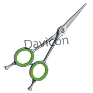 Tijera de peluquero profesional de acero inoxidable de alta calidad con anillo verde Tijeras manuales de nueva llegada - Product Image 5