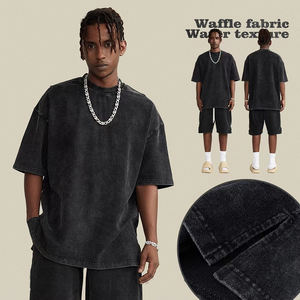 Haute qualité 100% coton lavé à l'acide 250gsm poids lourd Vintage hommes sonnerie t-shirt personnalisé blanc Vintage t-shirts - Product Image 3