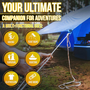 Cordon tactique en polyester 550 Paracord Type III 7 brins 4 mm 98 pieds pour le camping, la survie, la réparation d'équipement et le bricolage - Product Image 6