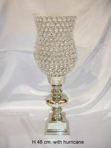 Portavelas Premium para centro de mesa Pilar decorativo para el hogar Centros de mesa de boda de oro alto Portavelas de cristal - Product Image 3