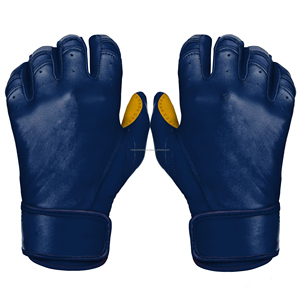 Guantes de bateo de béisbol de cuero Cabretta OEM personalizados puño corto agarre duradero entrenamiento profesional al por mayor - Product Image 6