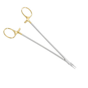 Ryder DIA คีมสเตนเลสขนาด220มม. 8.34 "ที่ใส่เข็มครึ่งทองด้วยมือพร้อมฝากันฝุ่น - Product Image 5