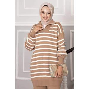 Conjunto de 2 piezas de punto con cremallera y cuello de camionero TEN - Product Image 2