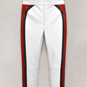 Pantalones de cuero de longitud regular de alta calidad 100%/pantalones de cuero hechos de tela de secado rápido de calidad superior - Product Image 1