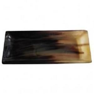 Plateau carré en corne de buffle naturelle polie pour servir des collations à manger et décor à la maison accessoire de cuisine et de table artisanal - Product Image 2