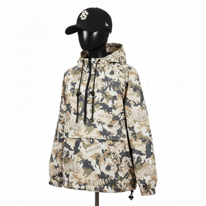 <b>Women</b> <b>Lightweight</b> Windbreaker <b>Jacket</b> Polyester Fabric Print Front Panel Custom Heat Transfer Logo Windbreaker <b>Jacket</b> For <b>Women</b> - Product Image 4