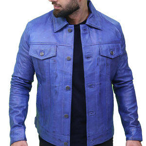 Chaquetas de cuero para hombre-2026 Nuevo diseño personalizado Venta al por mayor Chaqueta de cuero puro Mejor calidad 100% Chaquetas de cuero para hombre - Product Image 2