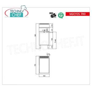 Bain-marie électrique à compartiment ouvert, capacité 1 x GN 1/1, 400x700x900h - Product Image 2