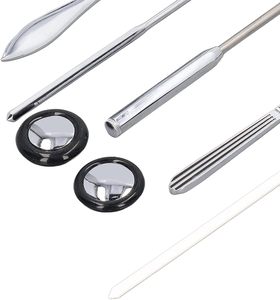 Martillo reflejo portátil de acero inoxidable de 5 piezas, instrumento Manual multifuncional superficial cutáneo, instrumentos quirúrgicos básicos - Product Image 4