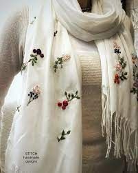 Tela de bufanda bordada personalizada con servicio de etiquetado blanco, suministro a granel de alta calidad y MOQ bajo para su marca - Product Image 5