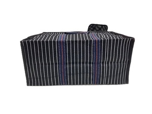 Bolsas de compras de rayas grandes de plástico reciclado sostenible, suministro a granel ecológico de la India para uso en supermercados - Product Image 6