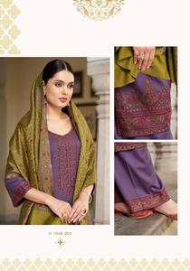 Ropa y accesorios Pashmina de viscosa Jacquard colección de trajes para mujer ropa de fiesta de boda trajes para venta al por mayor - Product Image 4