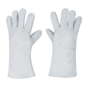 Venta al por mayor de calidad profesional resistente al calor guantes de barbacoa de cuero guantes de soldadura - Product Image 1
