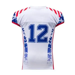 Mejor última camiseta de fútbol americano Ropa deportiva Camiseta de fútbol americano Elegante y nuevas camisetas de fútbol de moda - Product Image 3