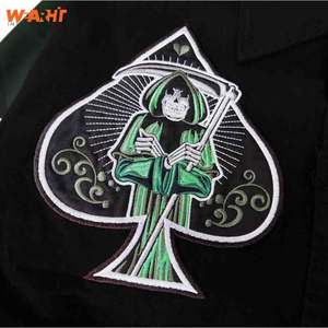 แจ็คเก็ตวาร์ซิตี้ผู้ชายแบบ OEM ดีไซน์เนอร์ ปักลายเชนิลล์ สไตล์สตรีทแวร์ เบสบอล โลโก้สั่งทำได้ แจ็คเก็ตวาร์ซิตี้คอตั้งสำหรับฤดูหนาว - Product Image 6