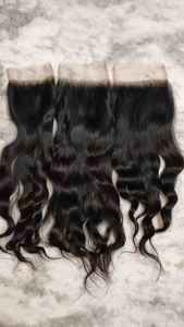 Fermeture de cheveux humains bruts vierges oreille à oreille 4x4 5x5 7x7 HD dentelle frontale mince pour fermeture de dentelle transparente suisse pour le tressage - Product Image 5