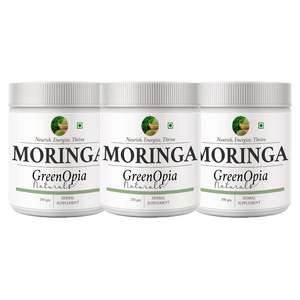 GreenOpia 200g Poudre de feuilles de Moringa Superaliment ayurvédique pour adolescents et adultes Immunité Détox et Énergie Non destiné aux femmes enceintes - Product Image 5