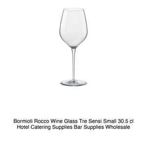 Verre à vin Bormioli Rocco Tre Sensi petit format 30,5 cl, fournitures hôtelières, fournitures de bar, vente en gros - Product Image 2