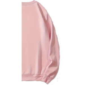 เสื้อสเวตเชิ้ตผู้หญิงแบบเป็นมิตรต่อสิ่งแวดล้อม ระบายอากาศได้ดี กันลม ผลิตจากโพลีเอสเตอร์/ผ้าฝ้าย น้ำหนัก 340 กรัม เหมาะสำหรับฤดูหนาว คอกลม แขนยาวปกติ ปักลาย - Product Image 5