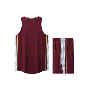 Uniforme de baloncesto de color sólido de último diseño, ropa deportiva personalizada de talla grande, transpirable y cómodo - Product Image 2