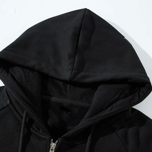 Sudaderas con capucha de etiqueta privada de alta calidad sudaderas con capucha de diamantes de imitación cantidad a granel sudaderas con capucha de algodón hecho personalizado servicio OEM - Product Image 3