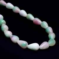 Perles facettées en onyx violet vert naturel 8x12mm, coupe lisse, forme goutte d'eau, 15 pouces, pour la fabrication de bijoux, marque Chakralume
