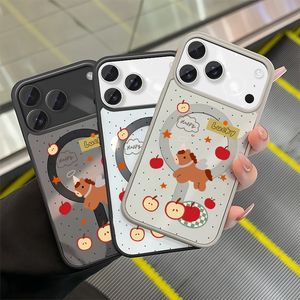 Funda Magnética Cartoon3 para iPhone 11 a 17 Pro Max, Diseño de Flor Blanca en TPU Suave, Unisex - Product Image 1