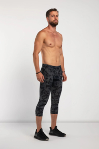 Leggings de sport pour hommes, slim, extensibles, durables, pour l'entraînement, la course et les activités quotidiennes, pantalons de compression - Product Image 3
