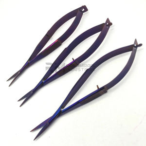 RMI vente chaude violet Plasma ciseaux à sourcils haute qualité en acier inoxydable droit printemps ciseaux outils de beauté durables - Product Image 1