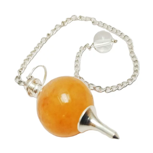 ลูกตุ้มลูกบอลหินอะเวนจูรีนสีเหลือง,ลูกตุ้มลูกบอลคริสตัลธรรมชาติจี้หินอะเวนจูรีนสีเหลือง - Product Image 5