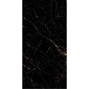 Azulejos de Cerámica con Aspecto de Mármol Gris Oscuro de Primera Calidad, Acabado Brillante, Resistentes al Agua, Antideslizantes, Gran Formato, Artículos de Decoración para el Hogar - Product Image 1