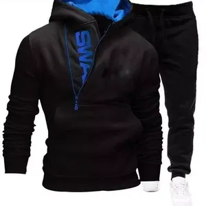 Custom Logo Printed Men's Winter Track Suit High Quality Eco-Friendly Material for Street Wear - Product Image 3