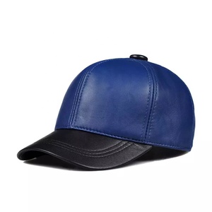 Gorra de Béisbol Unisex Ajustable de Cuero de Oveja Genuino para Hombre, para Otoño e Invierno, Deportes al Aire Libre, con Logotipo Personalizado - Product Image 1