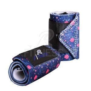 Bandes de soutien pour poignets de musculation, crossfit et bodybuilding avec boucle pour le pouce, en nylon imprimé, écologiques et respirantes pour une meilleure adhérence - Product Image 1
