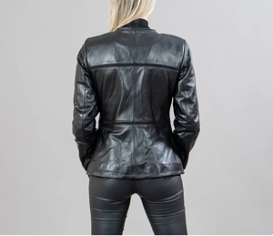 เสื้อแจ็กเก็ตหนังสำหรับผู้หญิงเสื้อแจ็คเก็ตหนังดีไซน์แฟชั่นใหม่สำหรับ2025 - Product Image 3