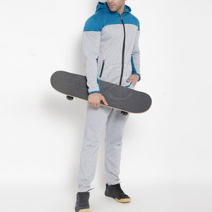 Conjunto de chándal de invierno personalizado para hombre, diseño de talla grande con cremallera lisa sin costuras - Product Image 5