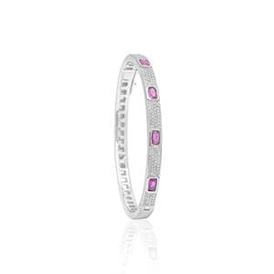 Pulsera de Diamantes y Rubíes Estilo Jazz Age - Product Image 2