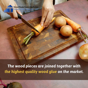 Tabla de cortar de madera de teca para uso en la cocina hecha en la fábrica de Vietnam - Product Image 4